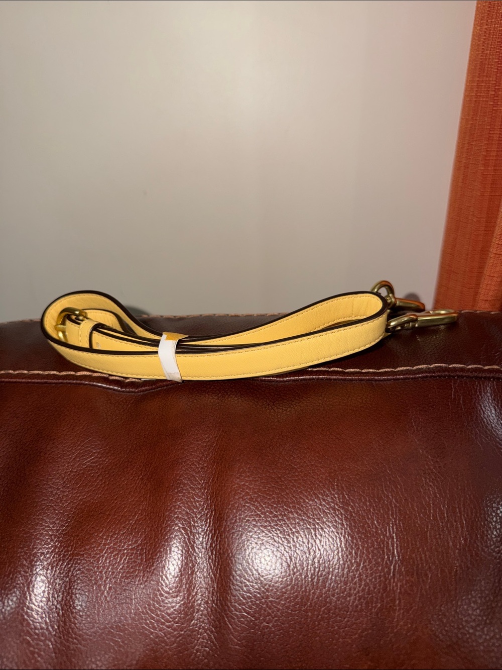 ‼️Coach Kristin Buttercup Yellow Leather Shoulder Bag Crossbody Bag - Picture 2 of 14